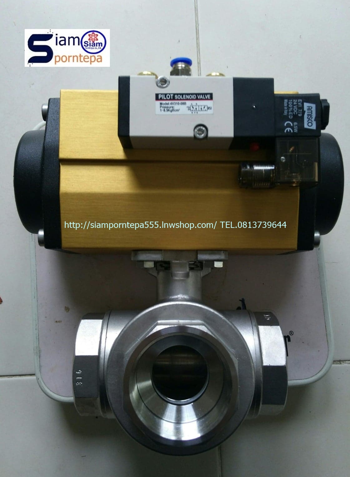 AP01-DA Sirca actuator หัวขับลม จาก อิตาลี ใช้กับ Ball valve Butterfly valve UPVC ขนาด 1/2"-2" มี Input-Output 4-20 mAh